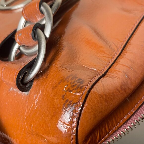 Charles David Orange Brown Hand Bag - Picture 8 of 10